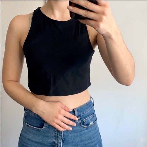 H&M Tops - H&M Crop Top Bundle - (2) - Black and White